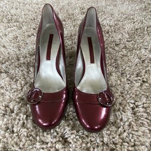 Bandolino Wine Colored Heels: Size 6 1/2